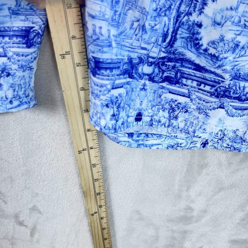 Antica Sartoira Blue Toile Board Swim Shorts Men's M Giacomo Cinque Positano - Picture 9 of 11